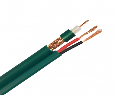 Wholesale Kx6/Kx6+Line Green Coaxial Cable PE Insulation Communication Cable CCTV Cable