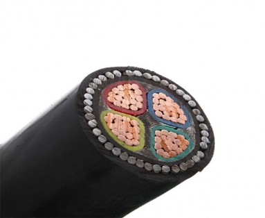Medium Voltage Three Core Copper Conductor PVC Insulated Steel Wire Armoured Power Cable