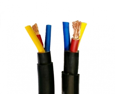 black blue round 3 4 5 core  submersible cable 3x2.5mm 4x2.5mm 5x2.5mm customization