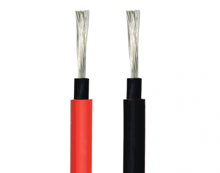 PV Cable Black Red 6mm2 1000V 1500V Tinned Copper Wire PV Solar Cable